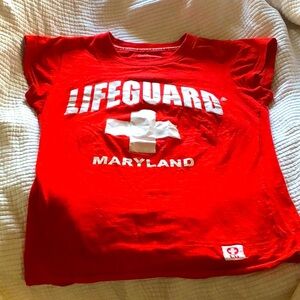 Lifeguard woman’s Tee red